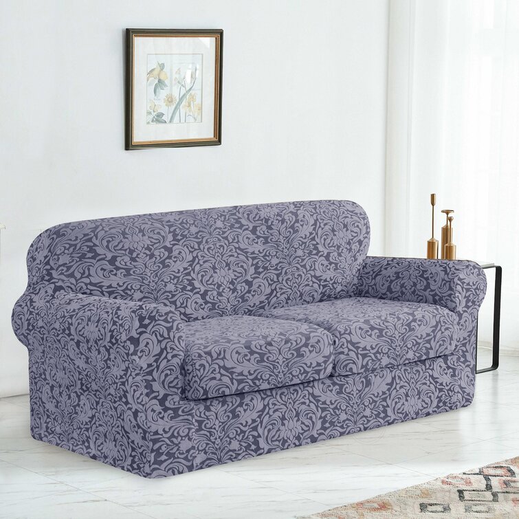 Couch and best sale loveseat slipcover set